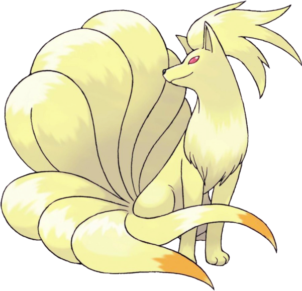 600px-038ninetales - Ninetales Png Clipart (600x600), Png Download