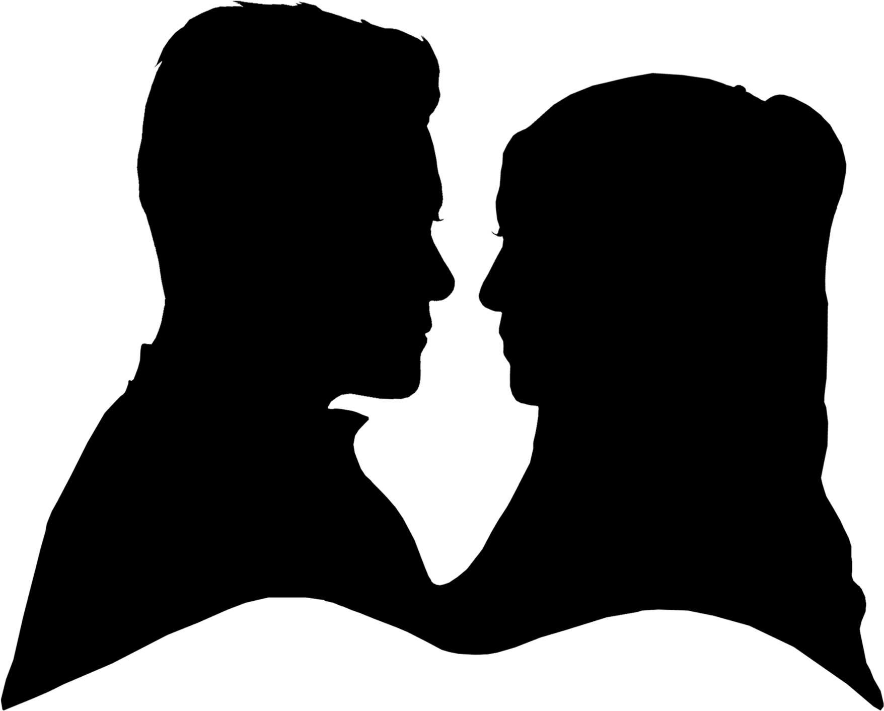 Wedding Invitation, Silhouette, Wedding, Neck Png Image - Siluet Gambar