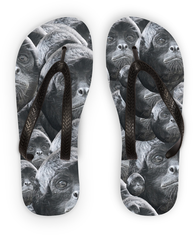 Spider Monkey ﻿kids Flip Flops - Flip-flops Clipart (1024x1024), Png Download