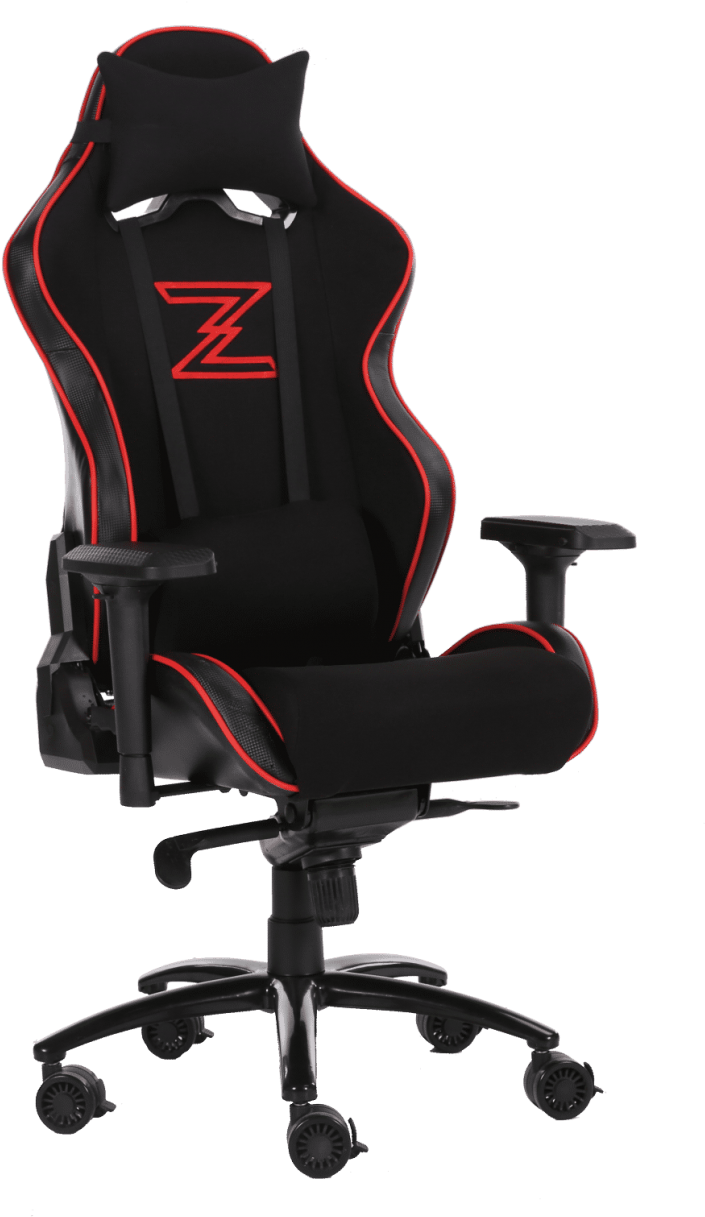 Large Size Of Fnatic Dxracer Gt Gaming Chair Best Budget - Mesh Chair With Headrest Clipart (846x1334), Png Download
