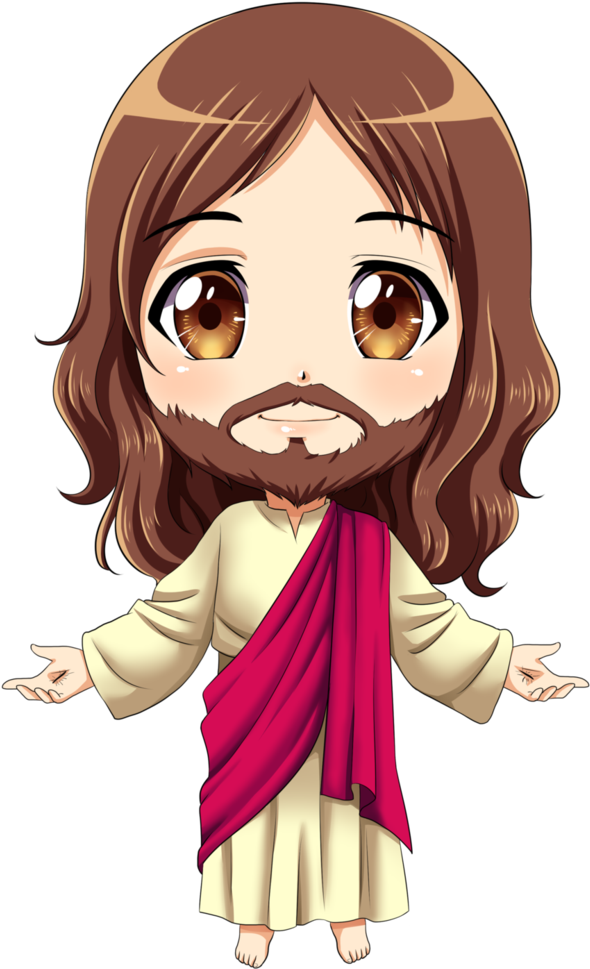 Jesus Chibi By Karis-coba Jesus Cartoon, Cartoon Art, - Jesus Chibi Clipart (711x1124), Png Download