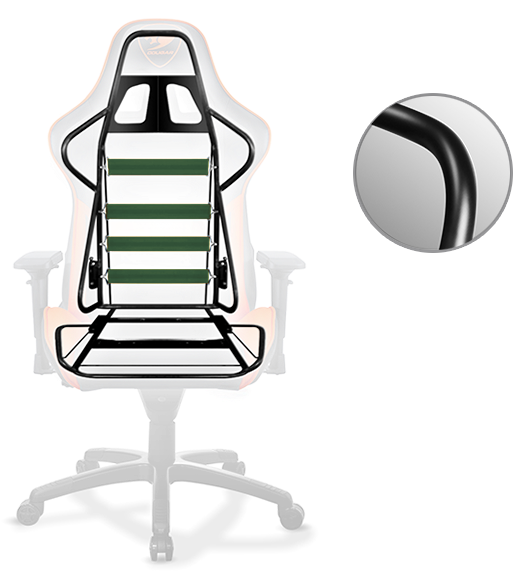 1 Full Steel Frame - Dxracer Racing Review Clipart (733x578), Png Download