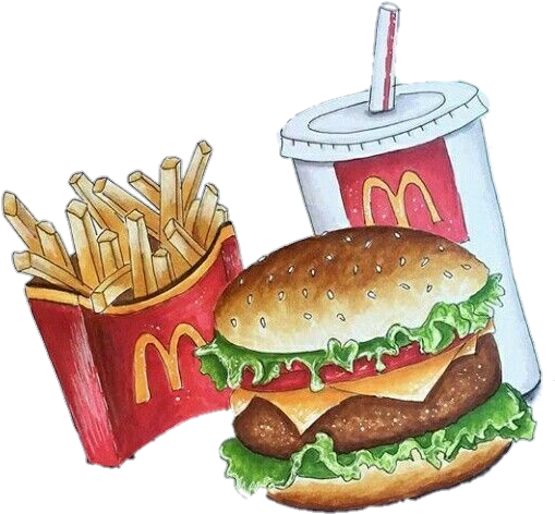 #mcdonalds #foodporn #food #foodart #foodlover #foodfantasy - French Fries Clipart (542x573), Png Download
