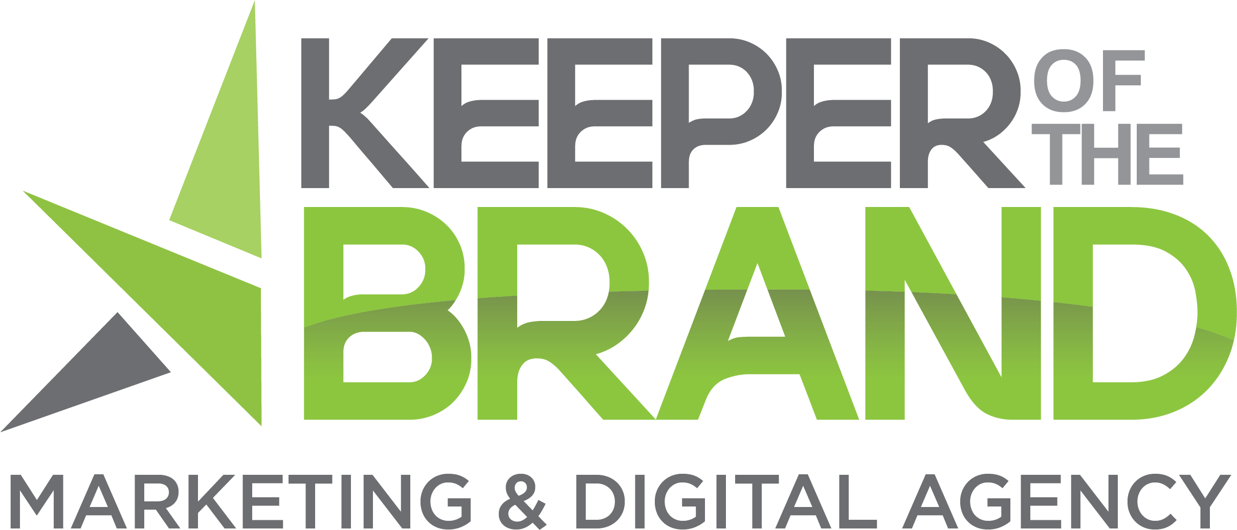 Keeper Of The Brand Marketing & Digital Agency Logo - Poster Clipart (2417x1075), Png Download