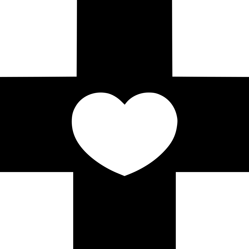 Healthcare Medicine Cross Heart Hospital Comments - Heart Clipart (980x980), Png Download