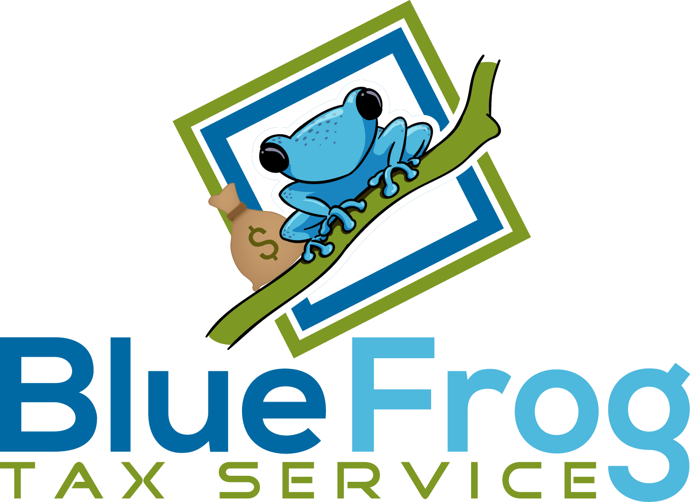 Download Blue Frog Tax Service Cartoon Clipart Png Download PikPng