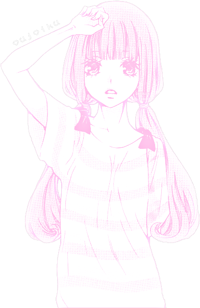 #anime #manga #girl #cute #kawaii #pink #asian #japanese - Anime Clipart (500x619), Png Download