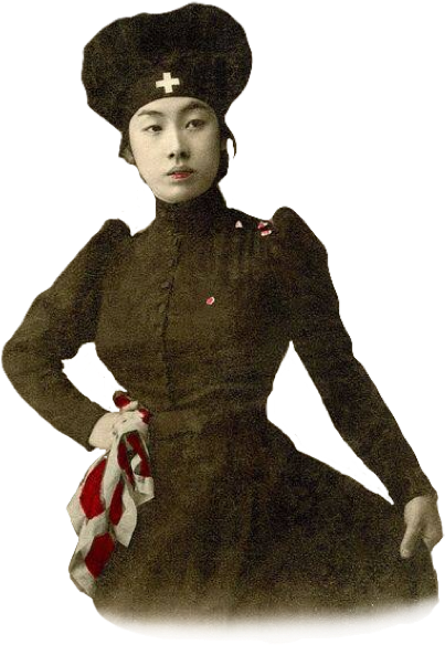 #japanese #nurse #retro #vintage #japan #woman #girl - Asians In The Victorian Era Clipart (404x621), Png Download