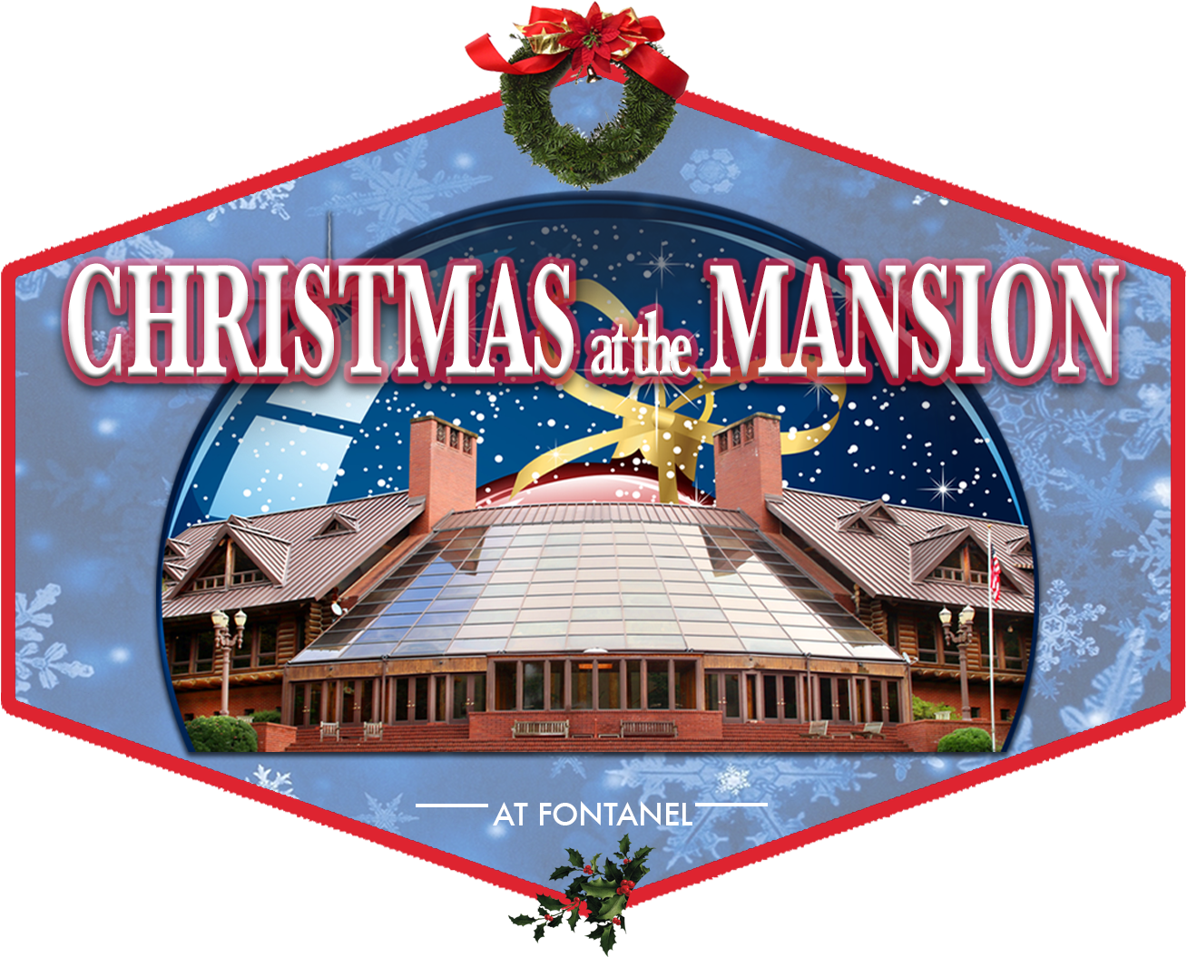 Christmas At The Mansion - Sign Clipart (1800x1153), Png Download