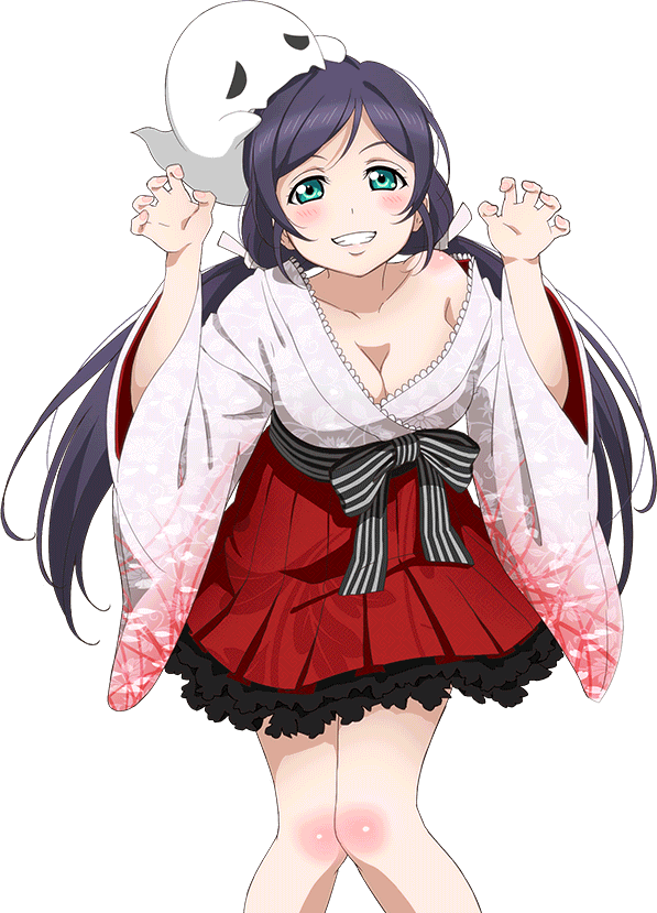 I'm Posting All Nozomi Event Cards - Love Live Ghost Story Clipart (597x829), Png Download