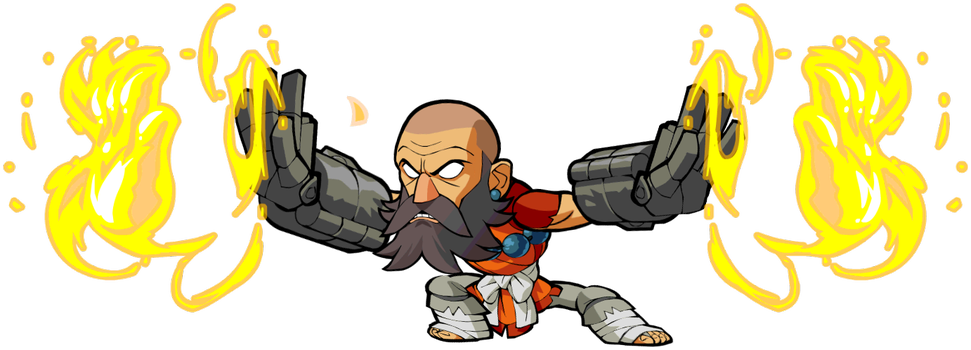 Brawlhallaverified Account - Brawlhalla Personajes Png Clipart (1200x492), Png Download