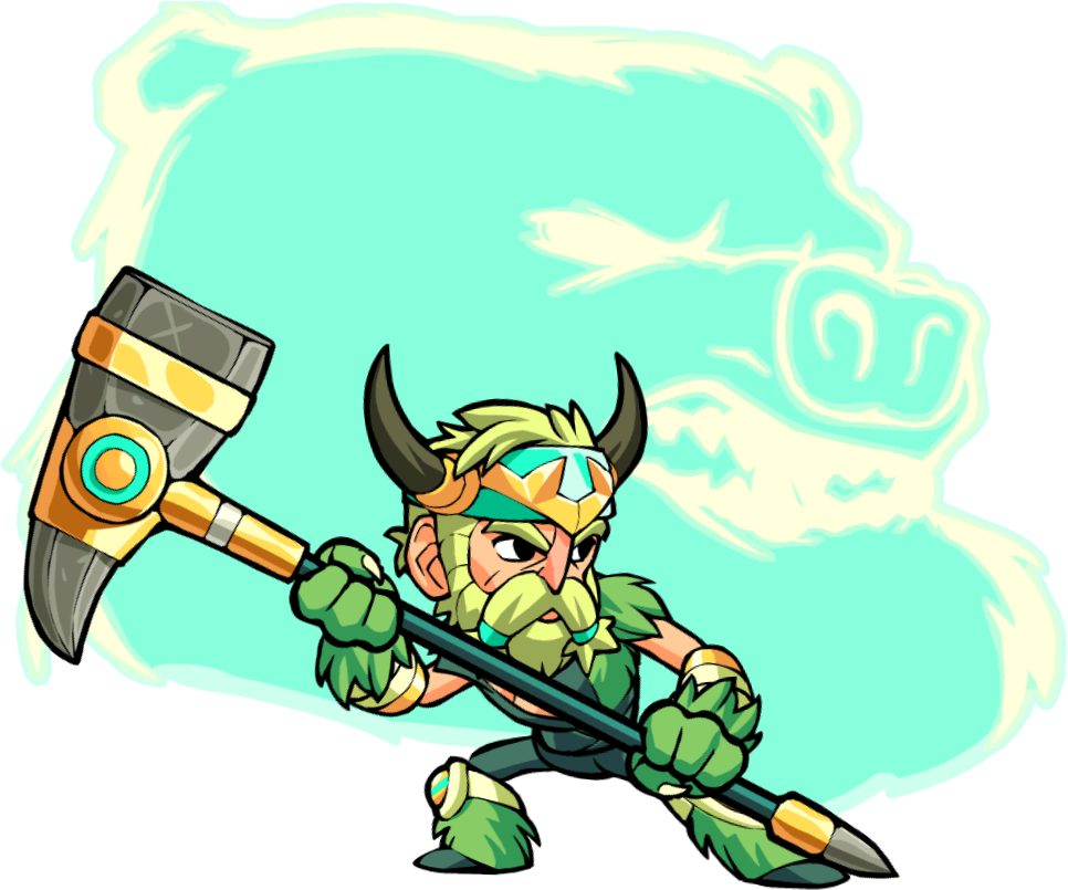 24 Mar - Brawlhalla Bodvar Png Clipart (973x809), Png Download