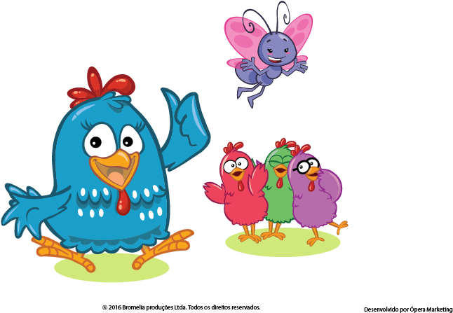 Personagens-17 - Personagem Galinha Pintadinha Png Clipart (734x536), Png Download
