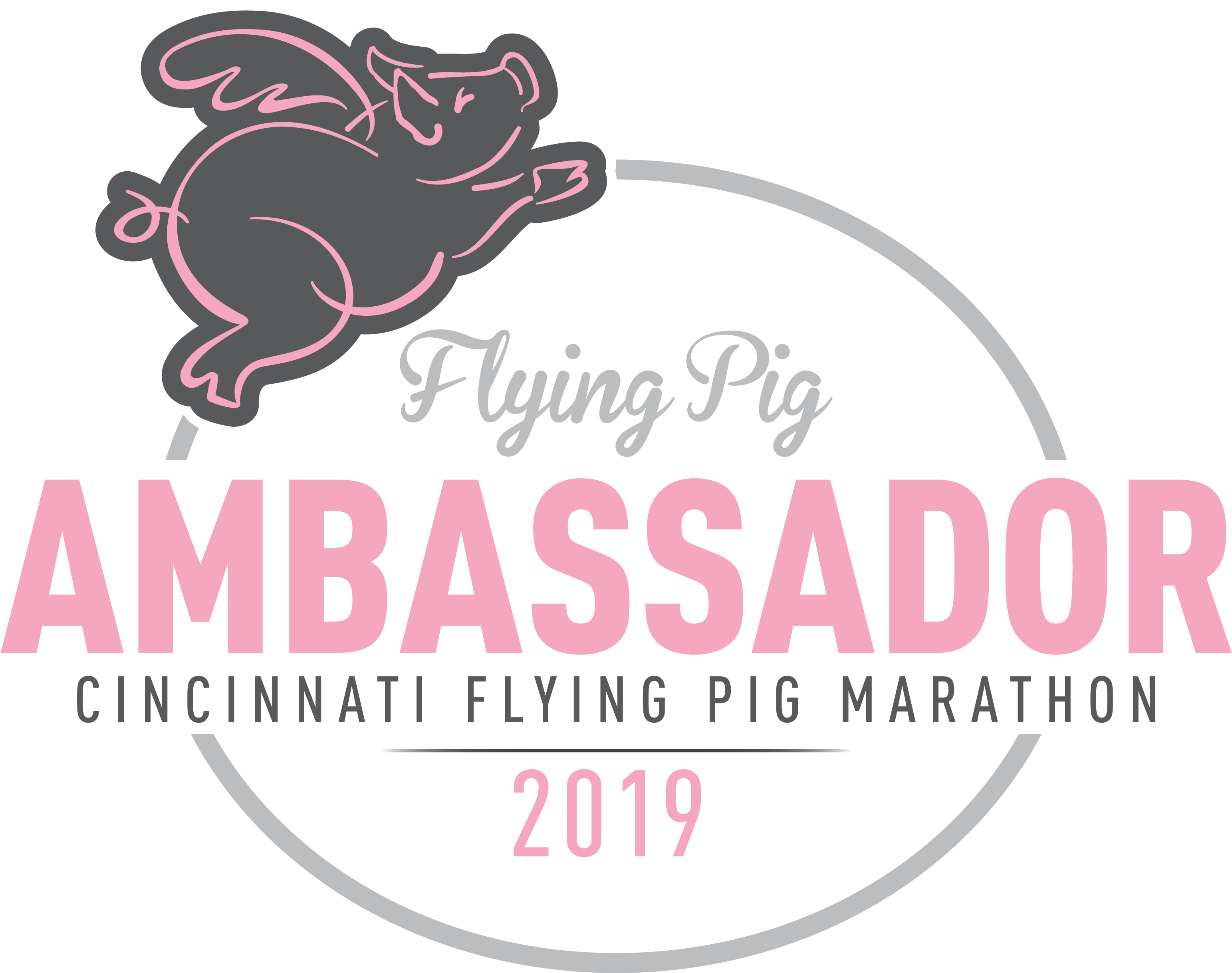2019 Ambassadors Flying Pig Marathon Clipart Large Size Png Image