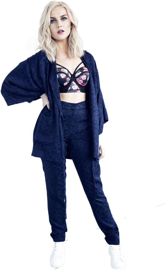 Music Stars - Little Mix Perrie Edwards Outfits Clipart (618x945), Png Download