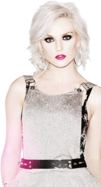 Perrie Edwards Photoshoot Png - Perrie Edwards White Blonde Hair Clipart (500x615), Png Download