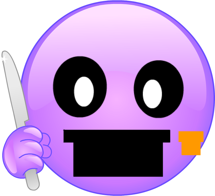 Purple Guy Emoji - Cartoon Clipart (1023x767), Png Download