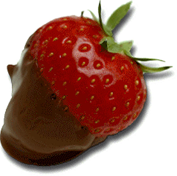Chocolate Covered Strawberry - Chocolate Covered Strawberries Psd Clipart (602x600), Png Download