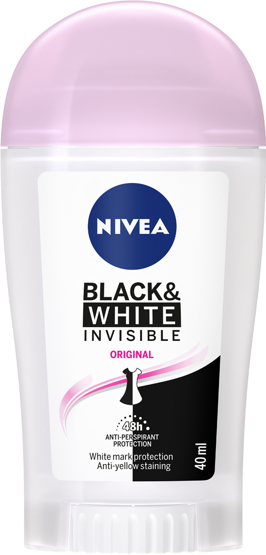 Deodorant Png Image - Nivea Black And White Stick Clipart (1010x1180), Png Download