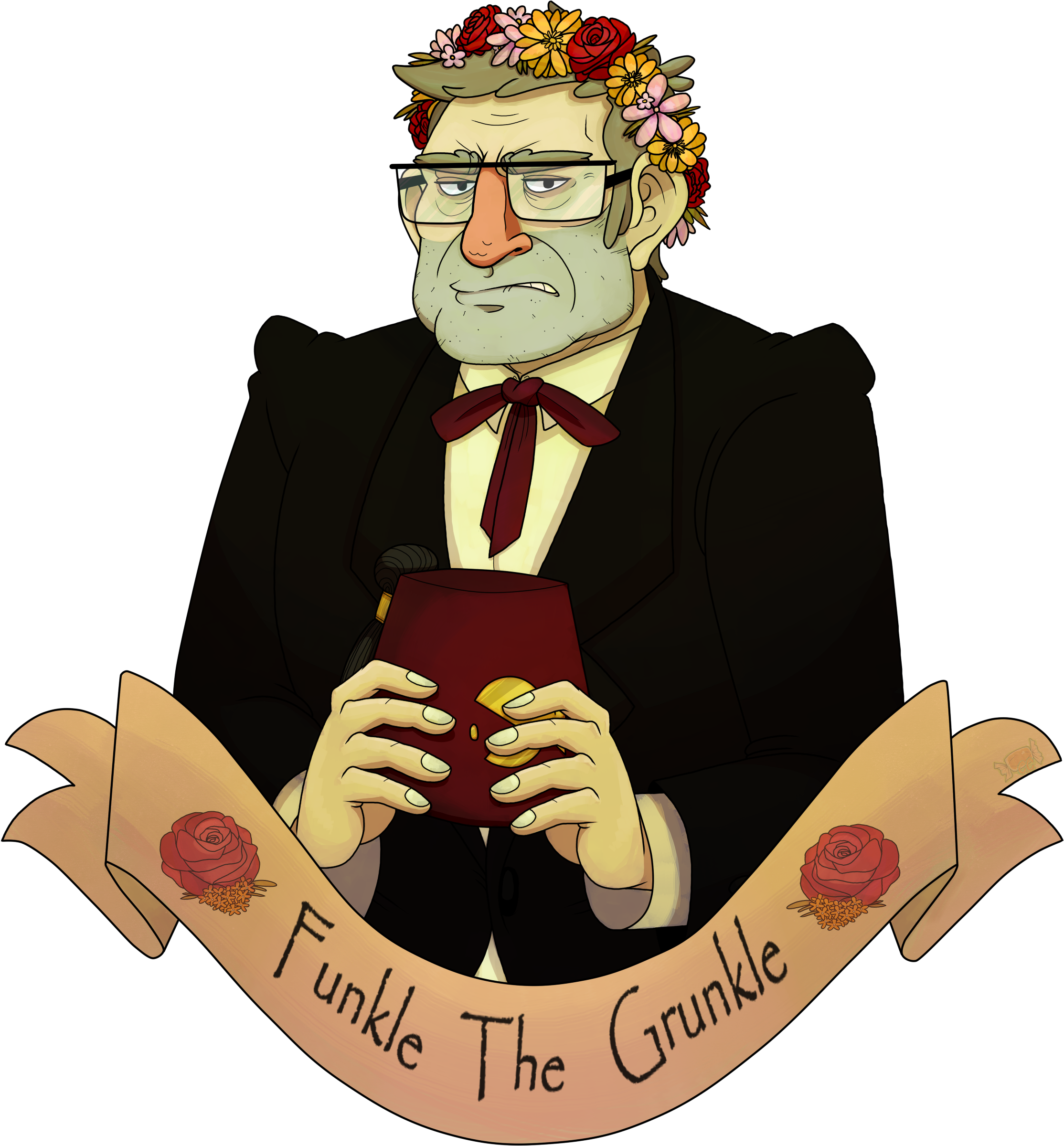 Stan In A Flower Crown Because Yes Clipart (2293x2425), Png Download