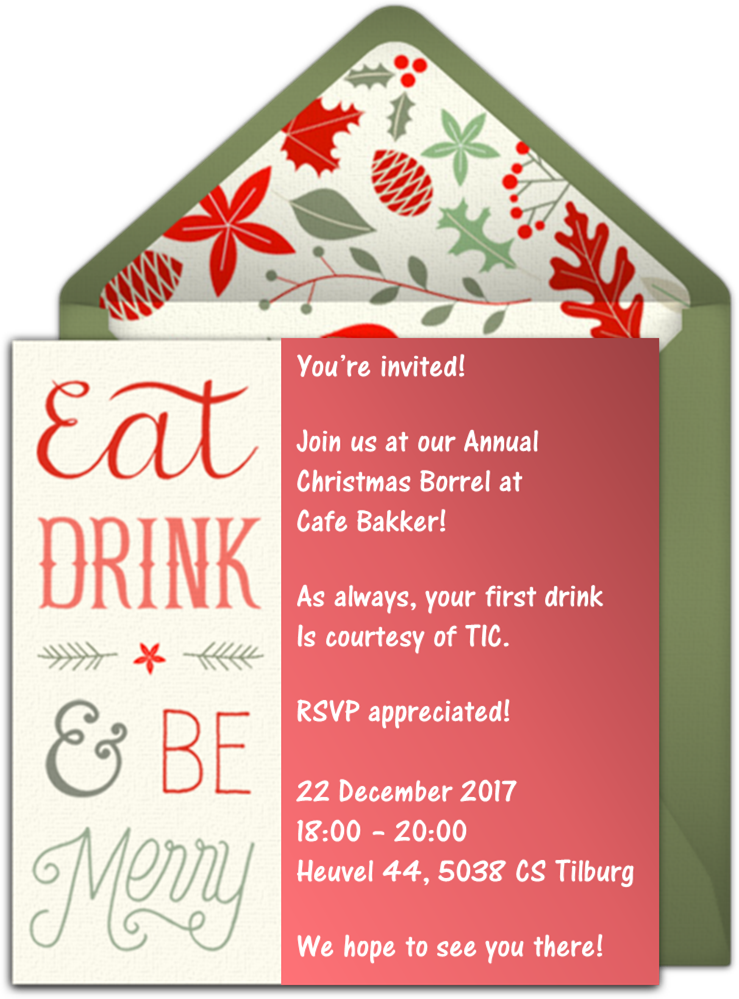 Tilburg International Club - Invitation Clipart (739x999), Png Download