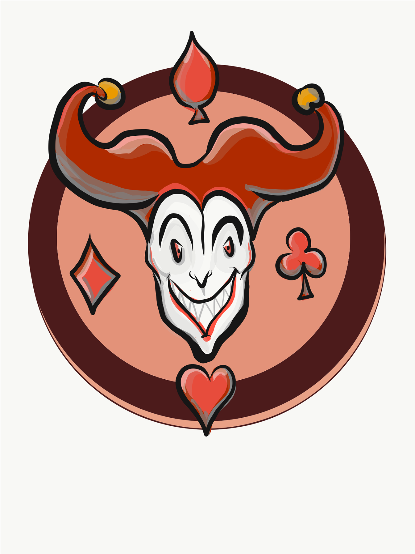 Joker Tattoo Idea - Illustration Clipart (1920x2561), Png Download