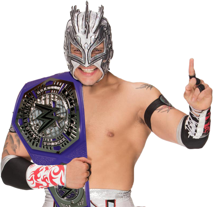 Wwe Cruiserweight Championship Kalisto , Png Download - Wwe Kalisto Cruiserweight Champion Clipart (707x687), Png Download