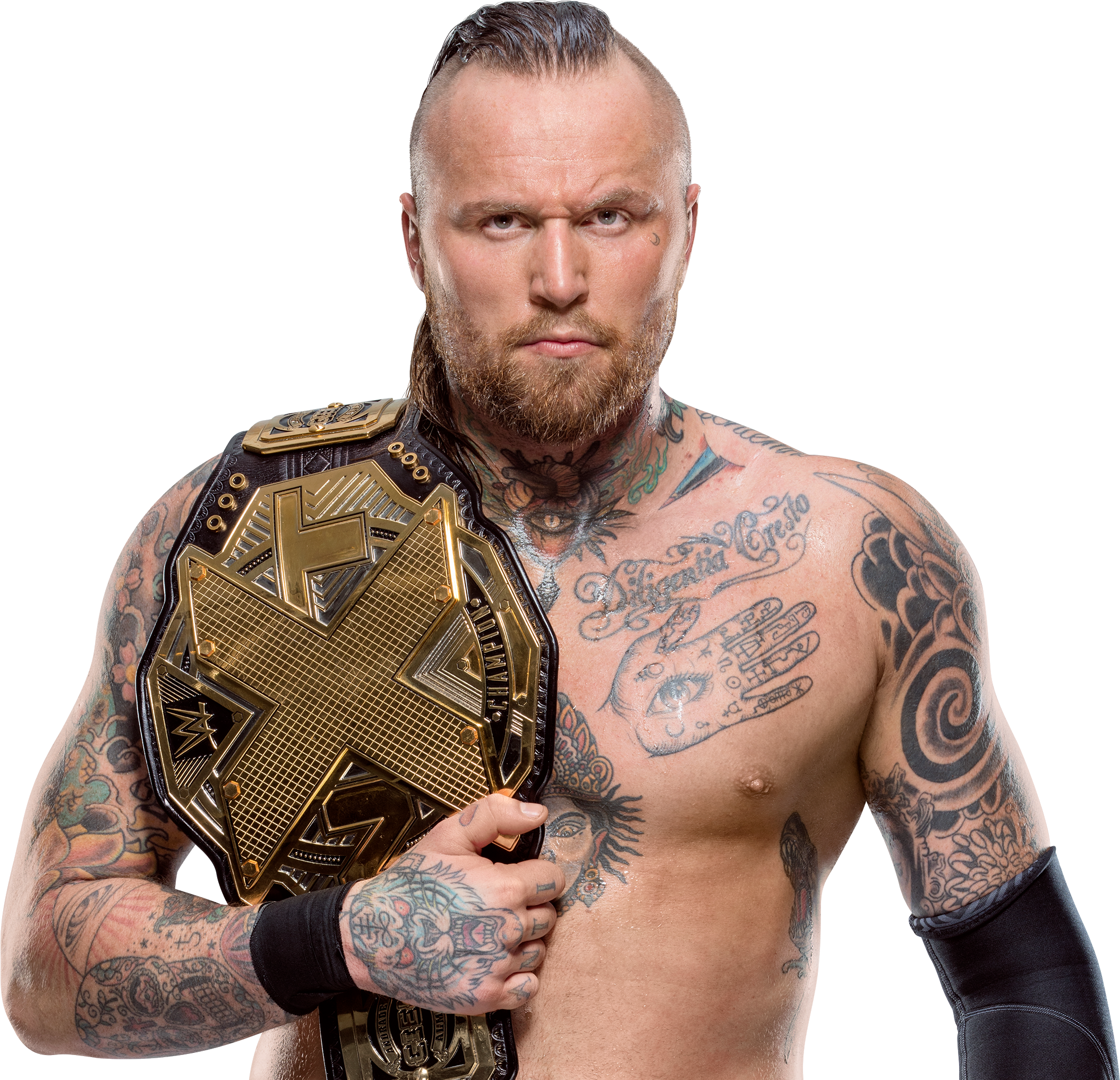 Aleister Black's Nxt Championship Render - Aleister Black Wwe Champion Clipart (2109x2033), Png Download