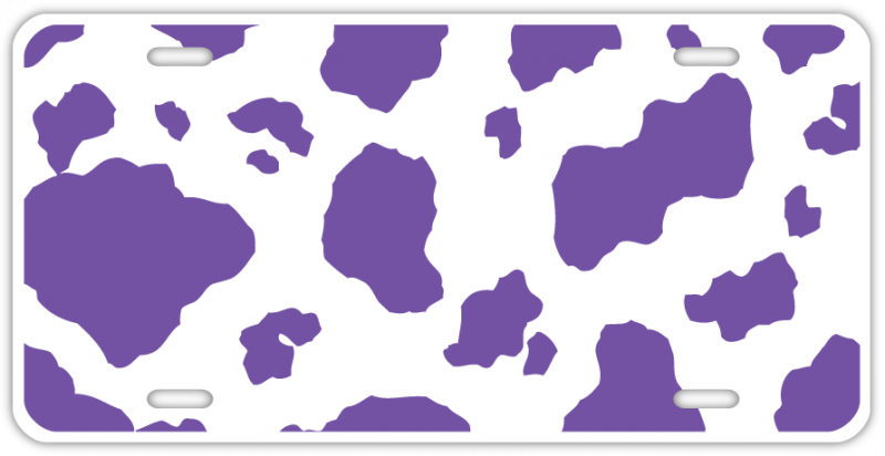Cow Pattern Purple Clipart (800x412), Png Download