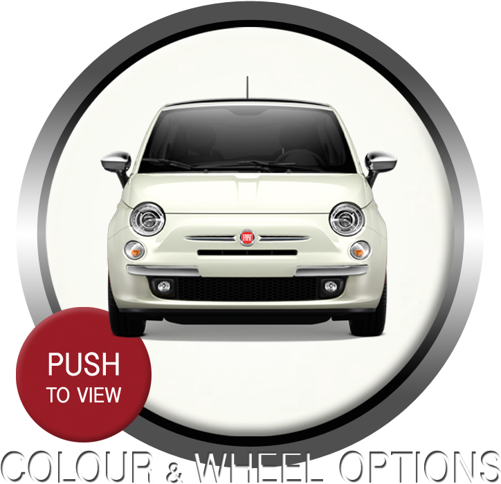 Studiofiat Saskatoon Colour&wheeloptions - Fiat 500 Clipart (800x800), Png Download