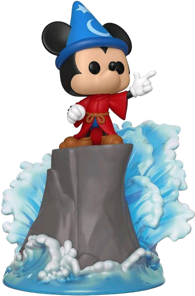 Mickey Mouse 90th Anniversary - Funko Pop Sorcerer Mickey Movie Moment Clipart (600x600), Png Download