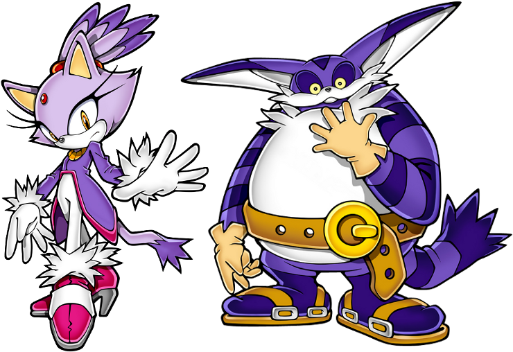 Big And Blaze - Big The Cat Sonic Adventure Clipart (800x530), Png Download