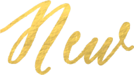 Happy New Year Clipart Gold - Calligraphy - Png Download (640x480), Png Download