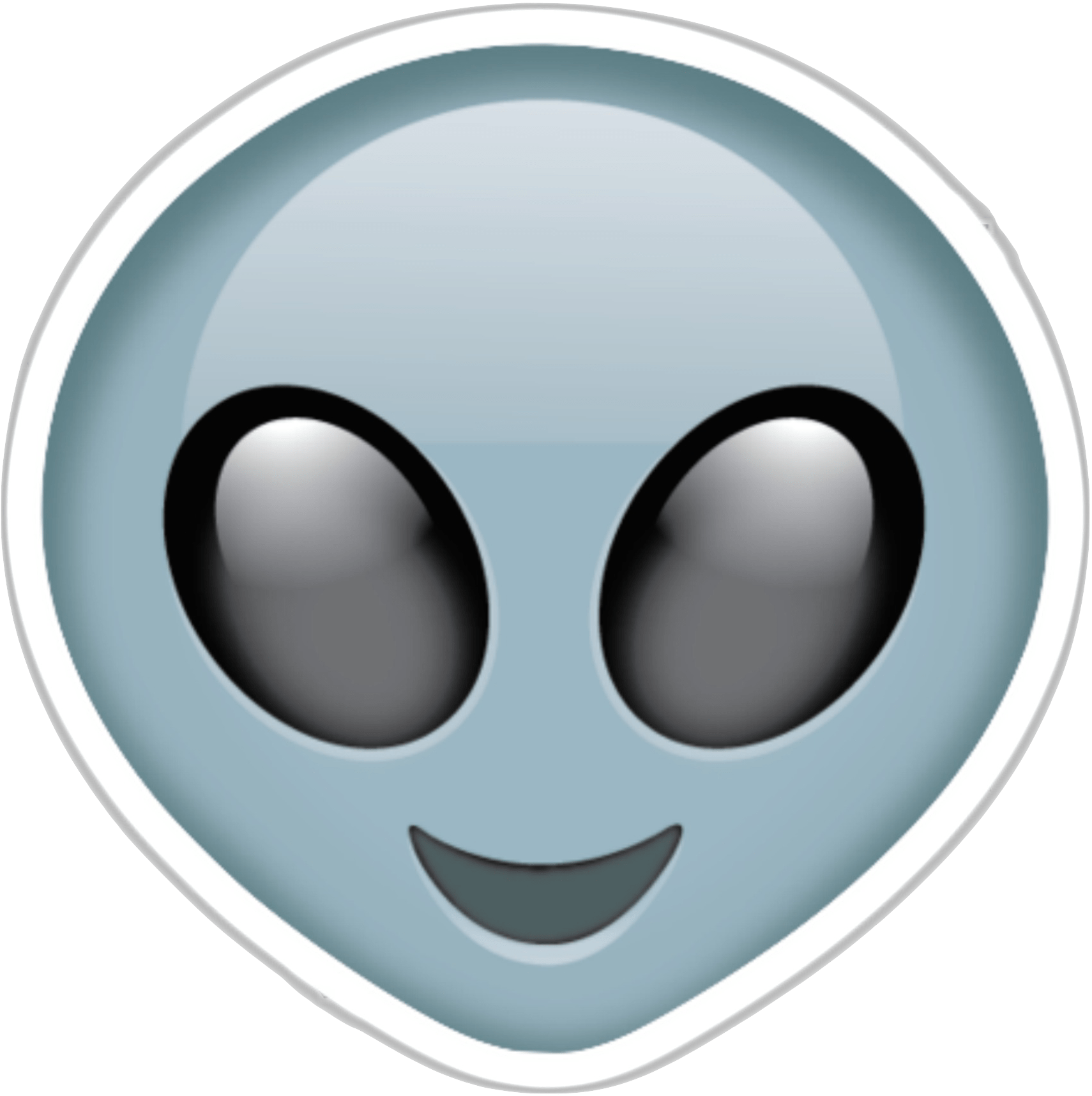 Emoji Stickers Related Keywords Emoji Stickers Long - Happy Alien Clipart (1710x1716), Png Download