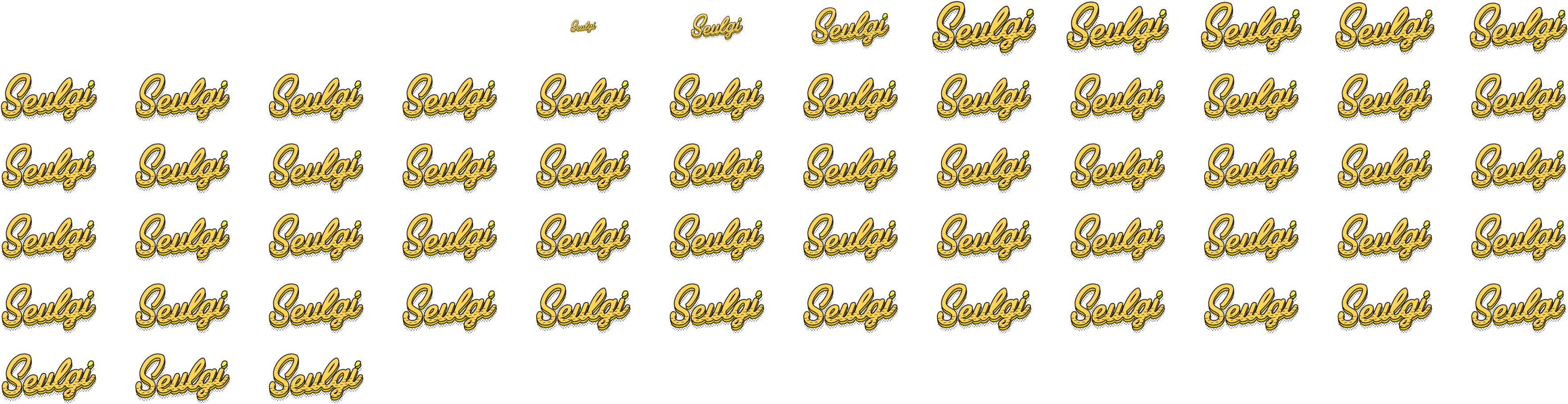 Seulgi - Blue Shade Color Clipart (3600x1413), Png Download