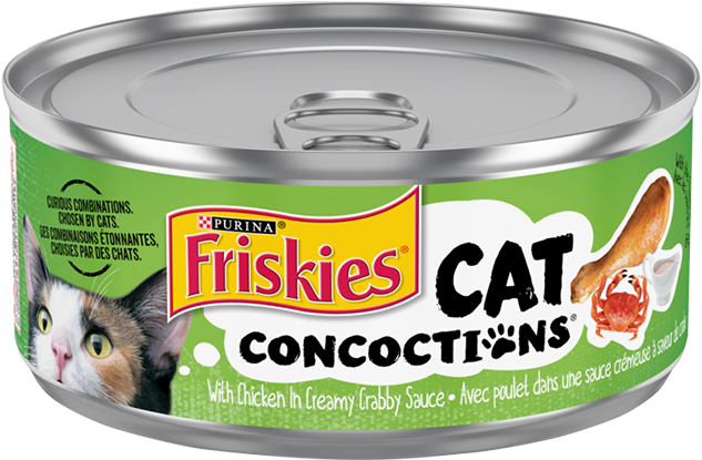 Friskies Wet Cat Conconctions Chicken Crab - Friskies Cat Food Clipart (800x1000), Png Download