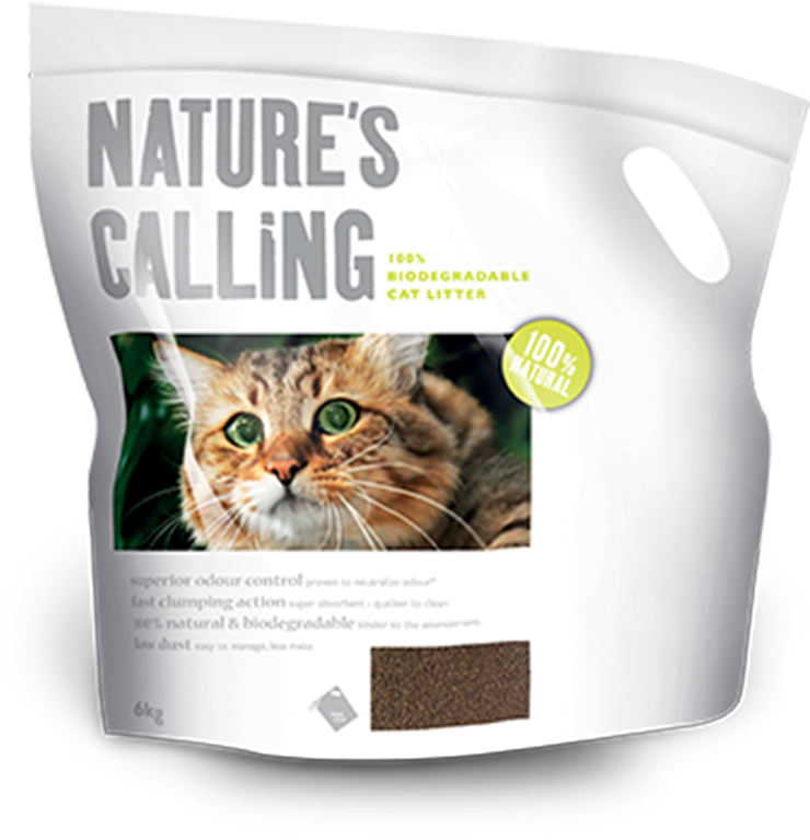 100% Natural Cat Litter - Nature's Calling Cat Litter Clipart (752x1024), Png Download