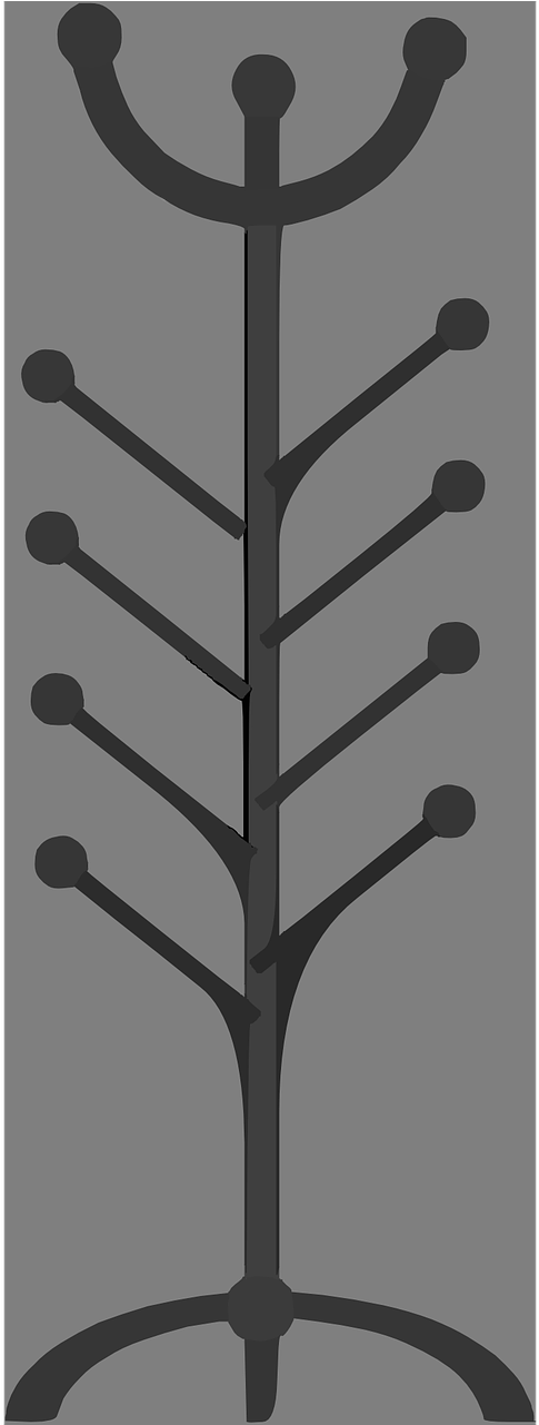 Bookcase Clipart (640x1280), Png Download