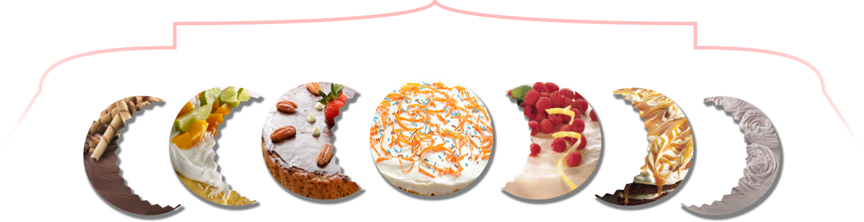 Premium Tres Leches Cake - Lemon Raspberry Cake Clipart (1262x325), Png Download