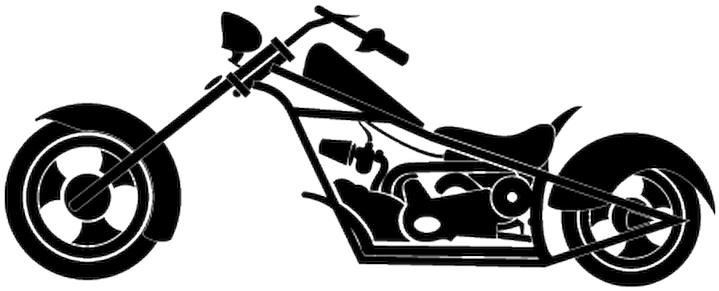 Motorcycle Silhouette Decal Chopper - Chopper Clipart - Png Download (800x800), Png Download