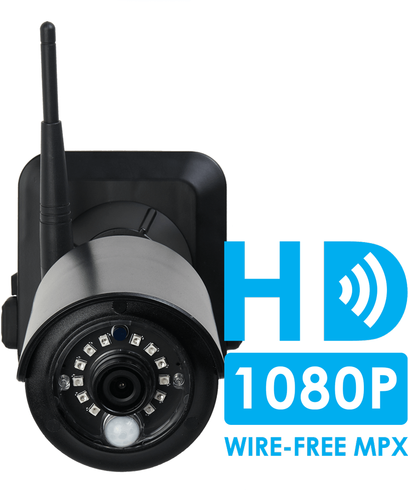 Wire Free Battery Operated Dvr 1080p Security Camera Clipart (1000x1000), Png Download