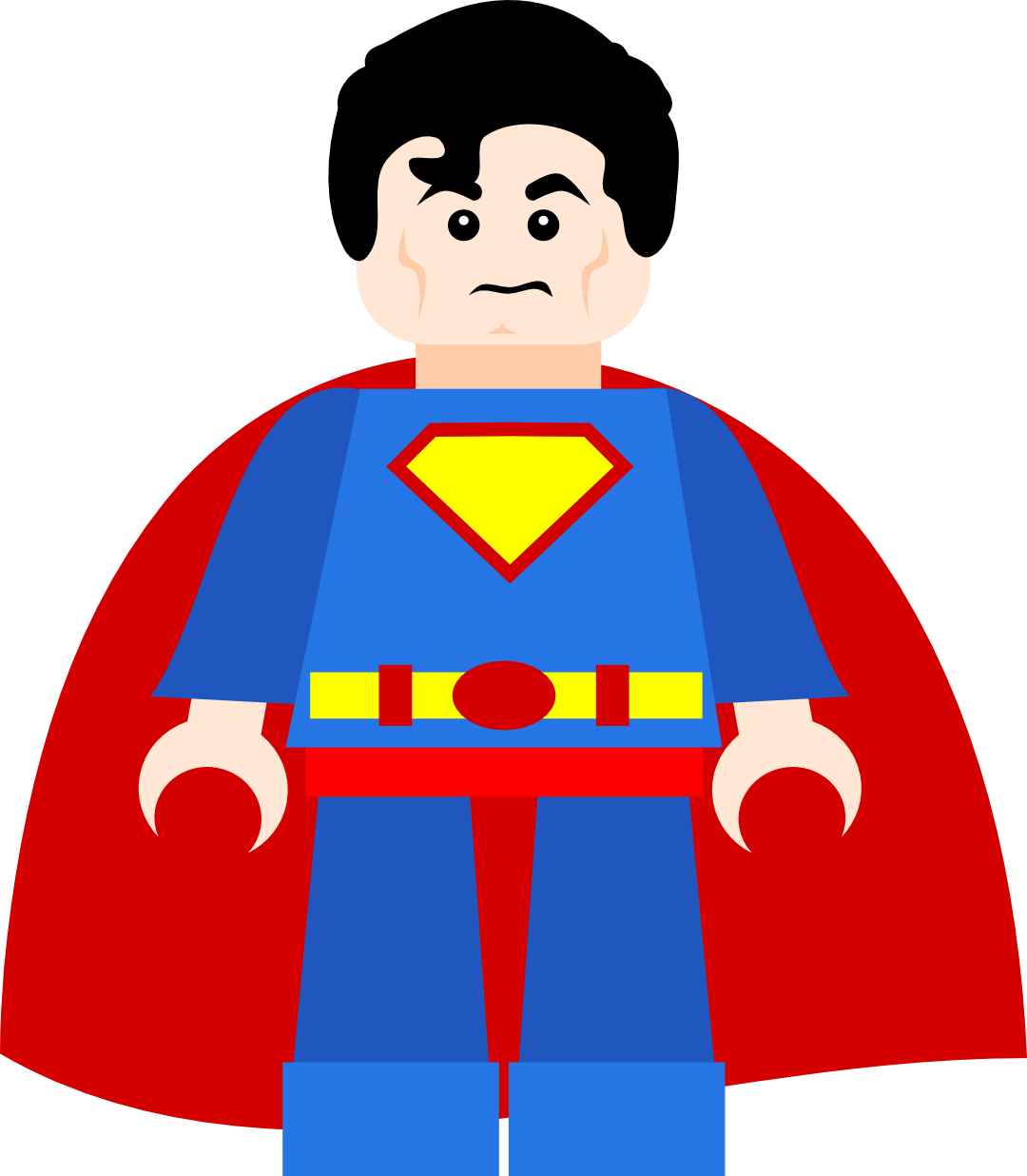 Superman - Lego Superman Svg Clipart (1080x1236), Png Download