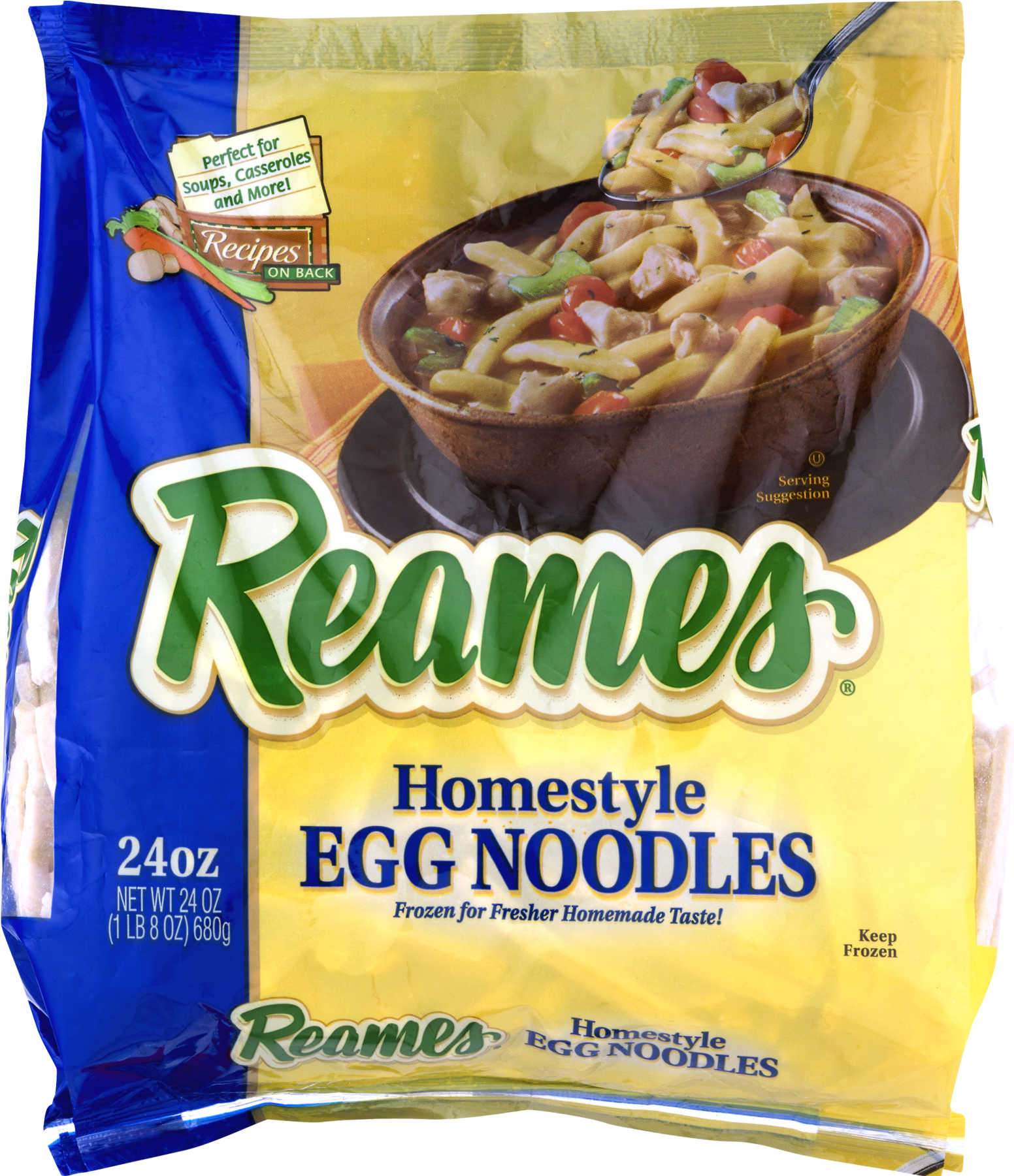 Vector Royalty Free Reames Homestyle Egg Noodles Oz - Reames Noodles Clipart (1800x1800), Png Download