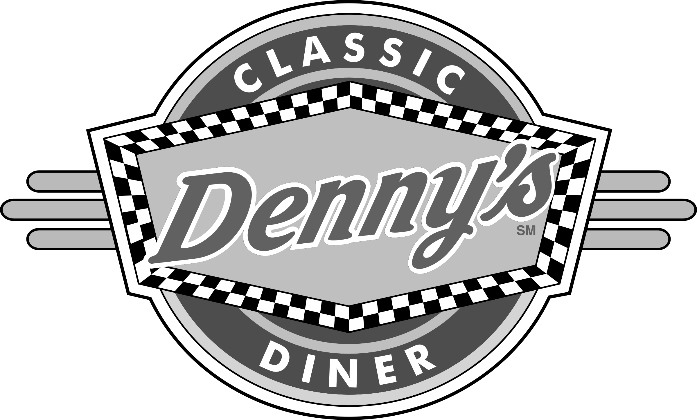 Dennys Classic 2 Logo Png Transparent - Denny's Clipart (2400x1448), Png Download