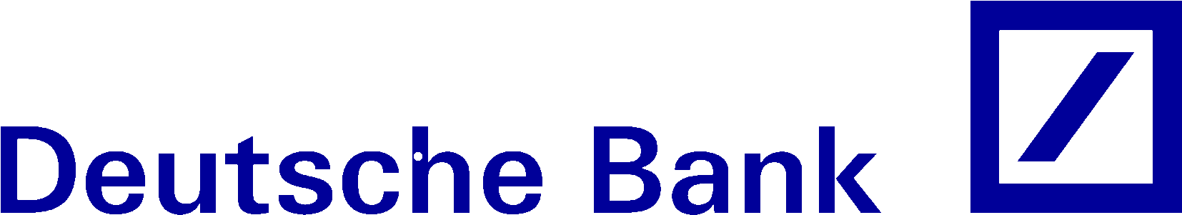 Db Logo Transparency - Deutsche Bank Logo Png Clipart (1653x343), Png Download