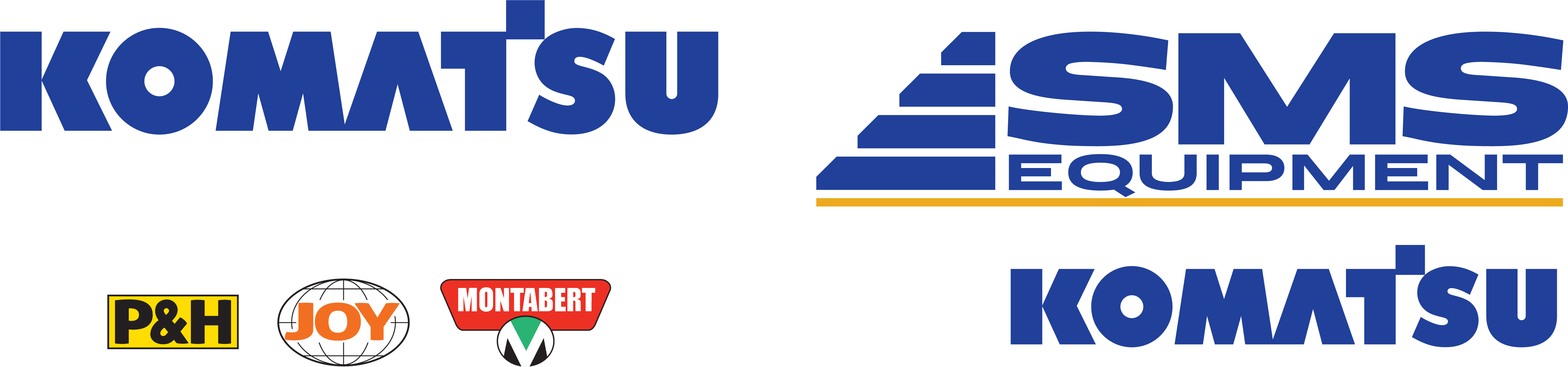 Komatsu & Sms Equipment - Komatsu Joy Clipart (5212x1221), Png Download