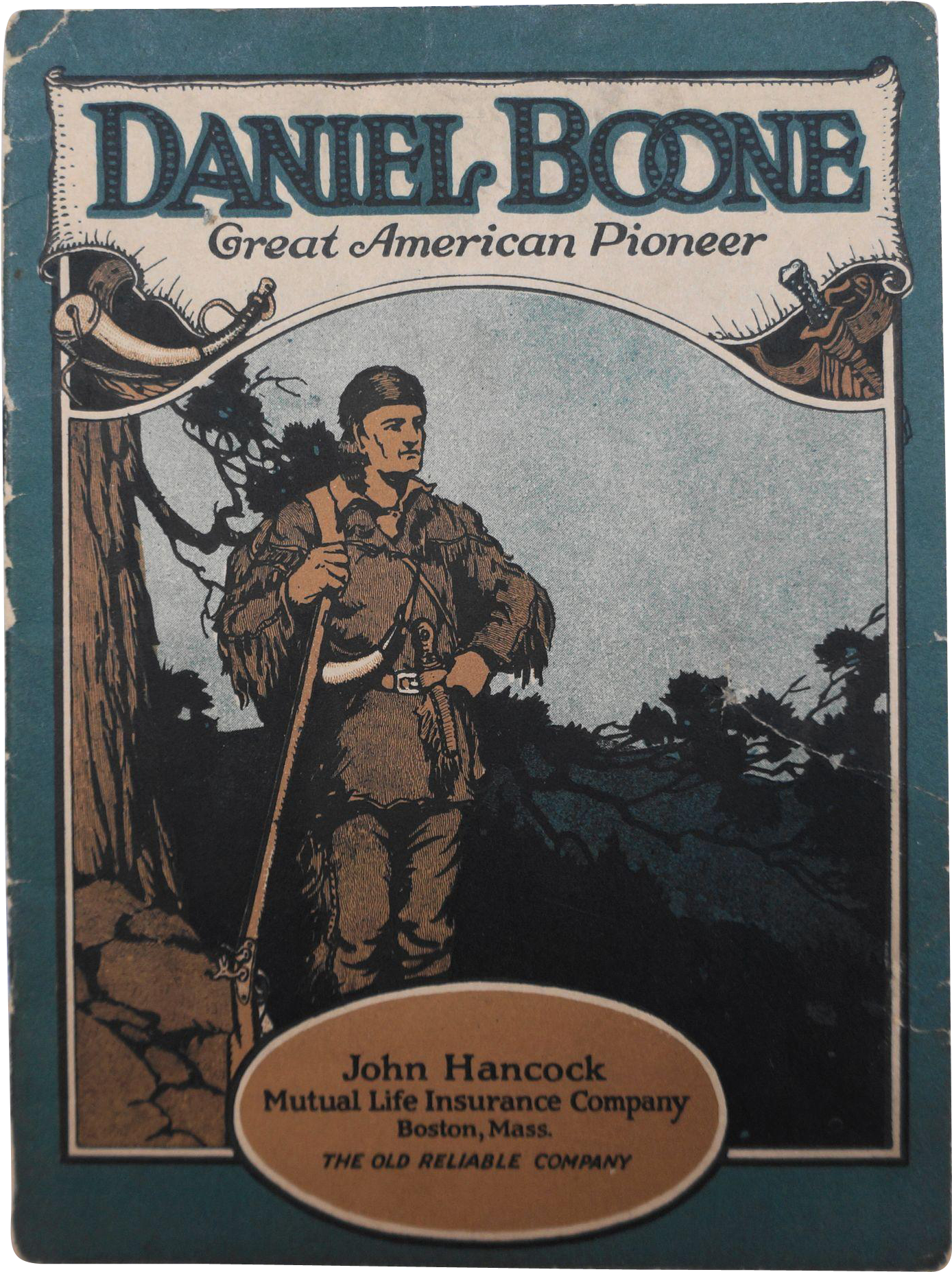Daniel Boone Great American Pioneer Biographical Booklet - Vintage Advertisement Clipart (1853x1853), Png Download