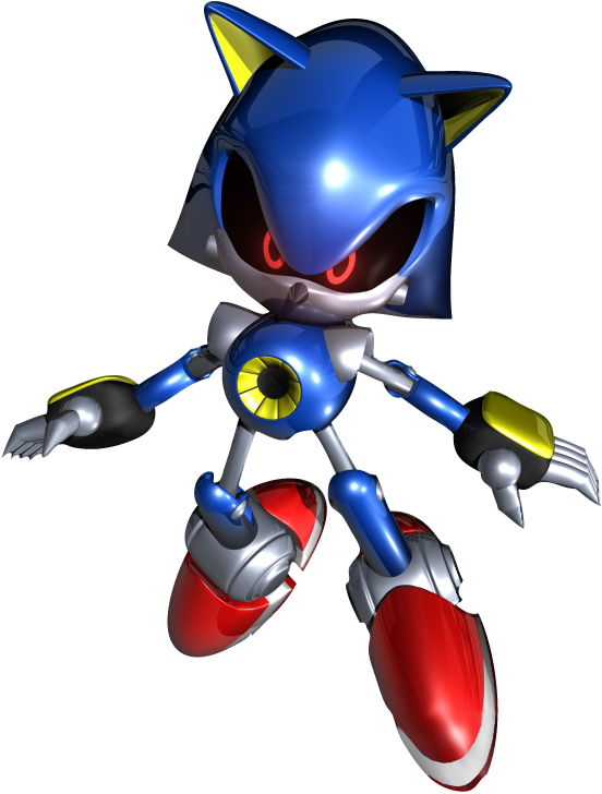 Metalsonic Heroes - Sonic Heroes Metal Sonic Clipart (552x728), Png Download