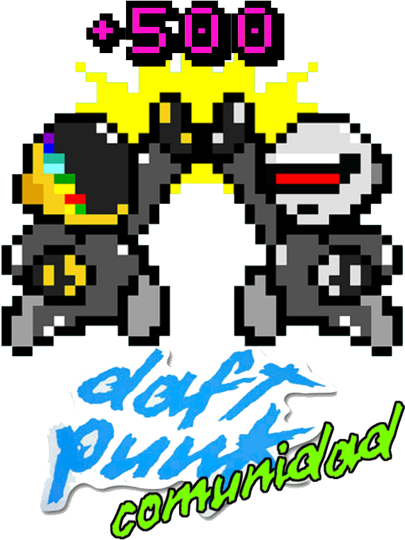 Siganme Aqui En Taringa Para Mas Informacion De Daft - Minecraft Pixel Art Daft Punk Clipart (663x856), Png Download