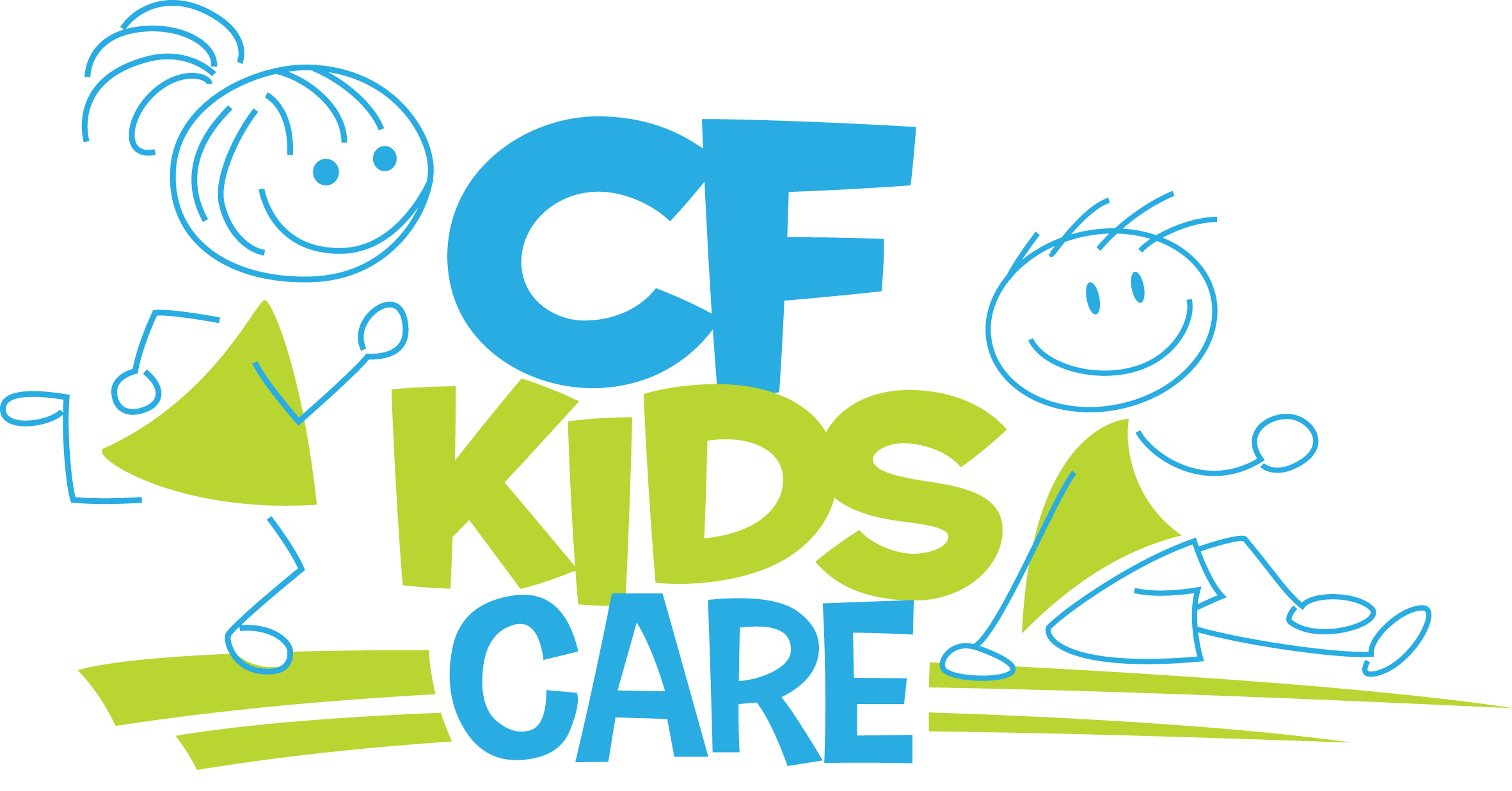 Cf Kids Care Logo - Child Care Clipart (2363x1237), Png Download